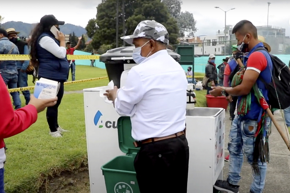 Bogotá elige Lavamanos en estadía de comunidades indigenas